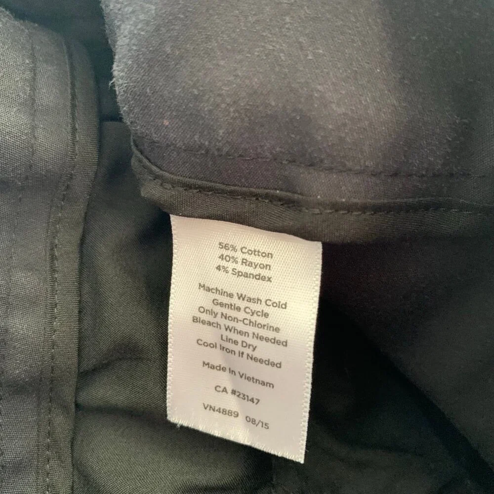 Talbots Newport Navy Blue Straight Leg Dress Pants‎ Womens 16W Stretch Workwear